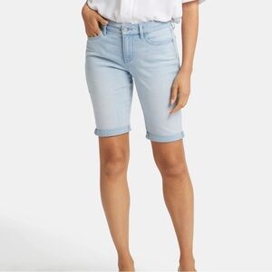 NYDJ Briella Light Blue Denim Bermuda Shorts 2